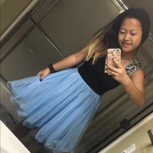 Blue short Homecoming dress